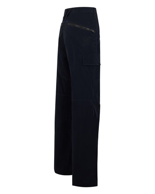 Burberry Blue Cargo Pants Polyamide Trousers for men
