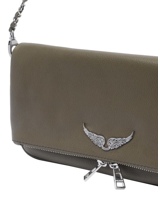 Zadig & Voltaire Gray Rock Crossbody Bag