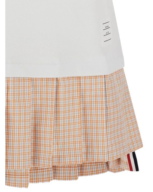 Thom Browne White Mini And Polo Dress