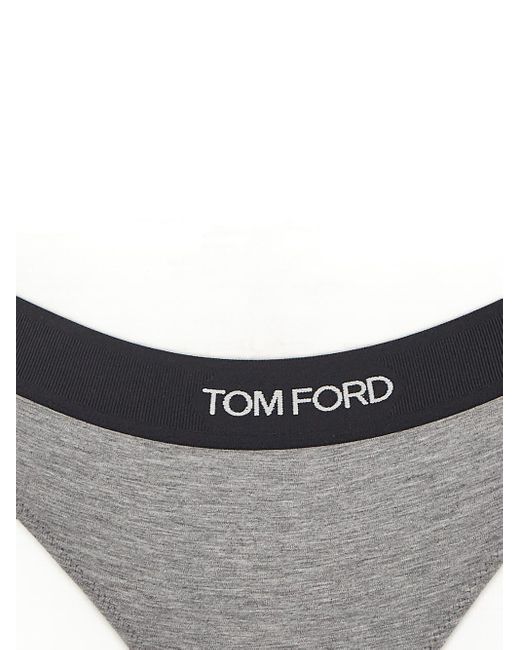 Tom Ford Gray Grey Elastic Thong