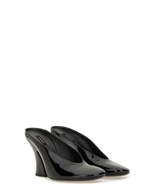 Givenchy Black Sculpted Leather Pumps Calf