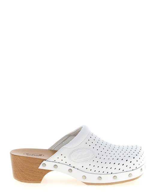 Balenciaga White Scholl Clog