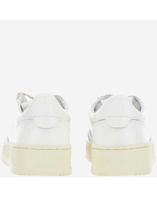 Autry White Sneakers Medalist Low Leather Trainers
