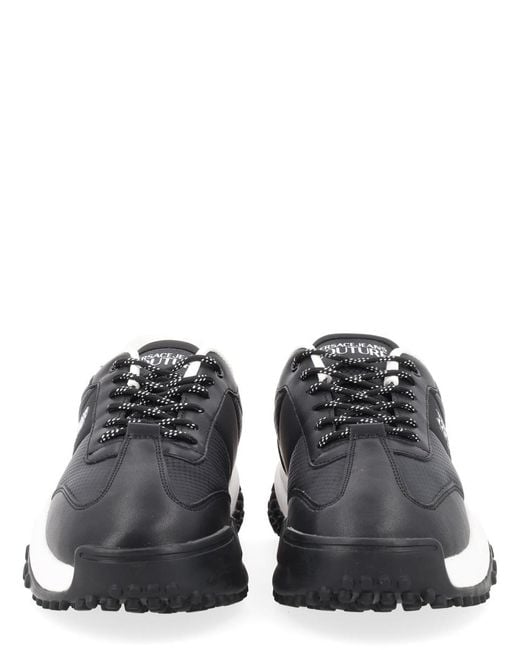 Versace Jeans Couture Black Sneakers With Logo Polyamide Trainers for men