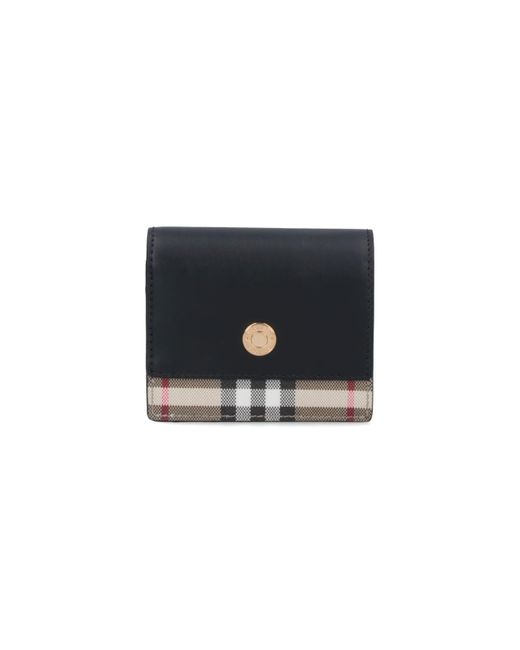 Burberry Black Check Wallet
