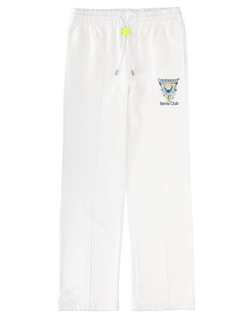 Casablanca White Jogger Pants Organic Cotton Trousers for men