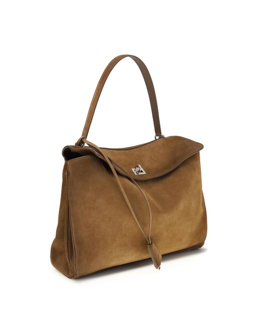 Balenciaga Brown Medium Rodeo Bag Calf Leather Bos Taurus Shoulder