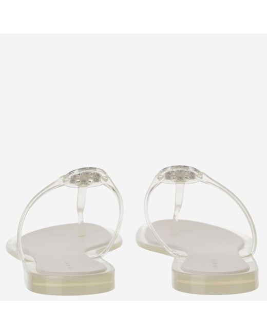 Tory Burch White Mini Miller Jelly Sandals Polyurethane Slippers