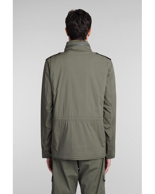 Aspesi Giub. Minifield Cot Casual Jacket In Green Cotton for men