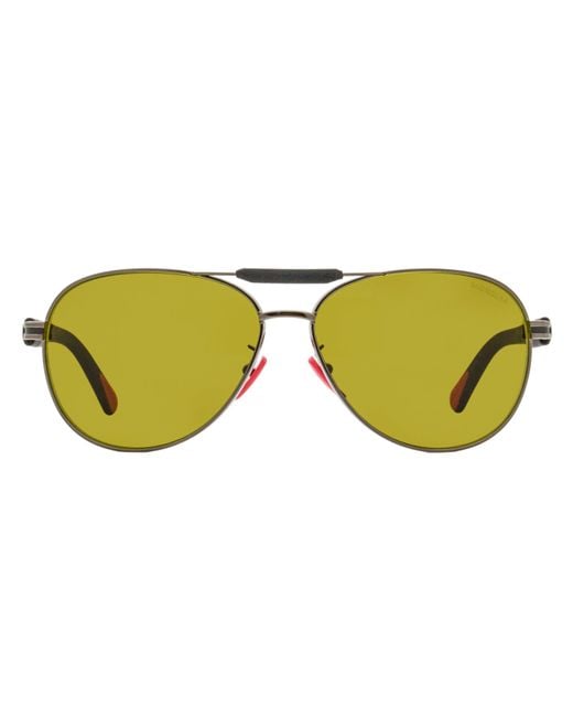 Moncler Black Steller Pilot Sunglasses Ml0241-H 08H 62Mm Metal for men