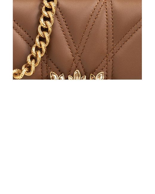 Dolce & Gabbana Brown Shoulder Bag With Logo