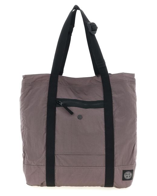Stone Island Brown 9200012 Shopping Bag Polyamide Fibers Tote for men