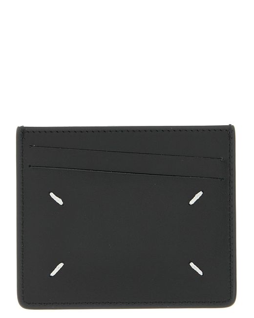 Maison Margiela Black 'Stitching' Card Holder for men