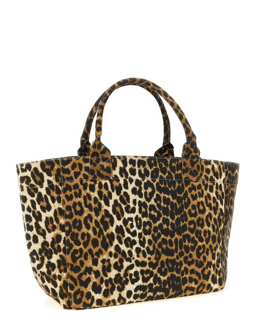 Ganni Metallic Medium Tote Bag