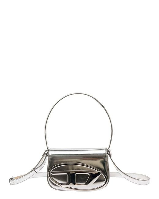 DIESEL Metallic 1Dr-Tone Shoulder Bag With Oval D Patch