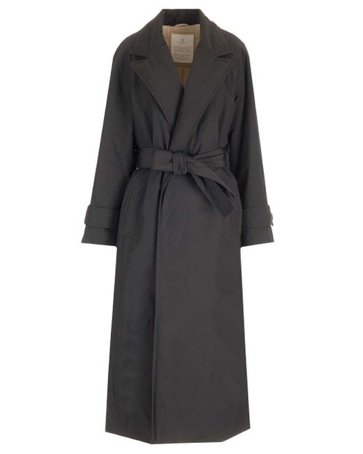 Brunello Cucinelli Black Padded Trench Coat