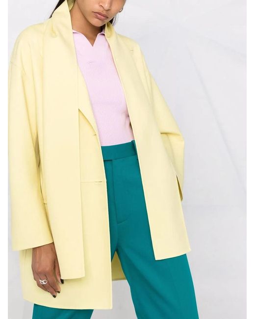 Ferragamo Yellow Coat Clothing