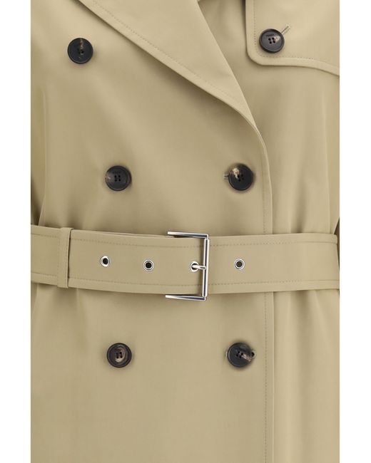 Fendi Natural Trench Coat Cotton