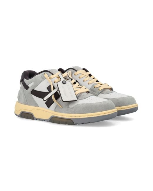 Off-White c/o Virgil Abloh Gray Off- Out Of Office Calf And Suede for men