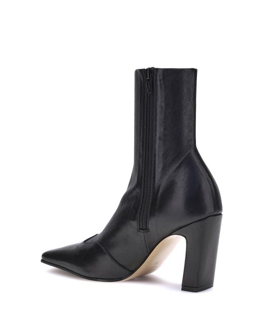 Khaite Black Nevada Ankle Boots Calf Leather Bos Taurus