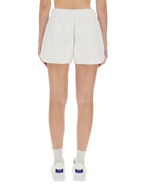 Stella McCartney White Shorts With Logo