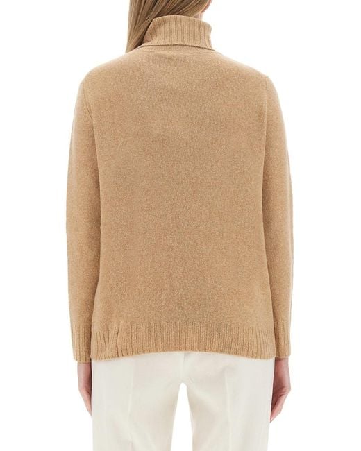 Aspesi Natural Wool Jersey Jumpers