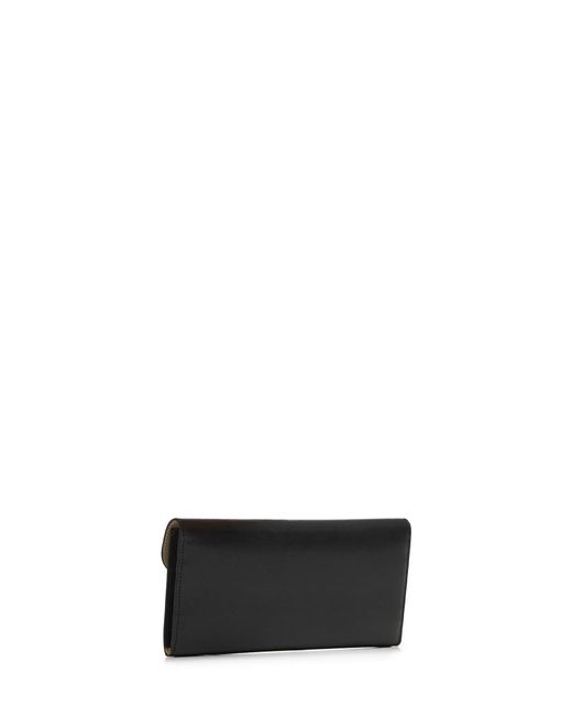 Totême White Leather T-Lock Wallet