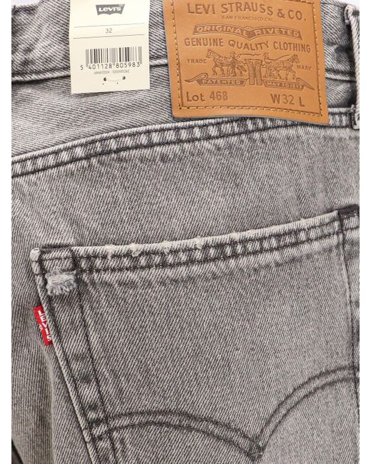 Levi's Gray 468 Stay Loose Bermuda Shorts for men