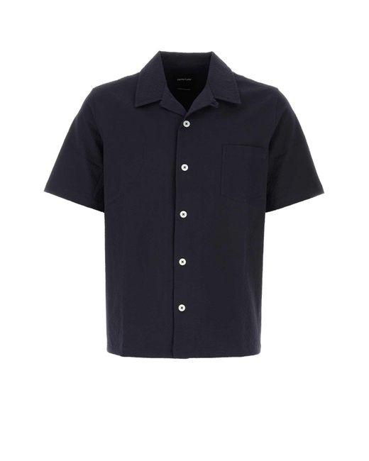 Howlin' By Morrison Blue Stretch Cotton Cocktail Shirt for men