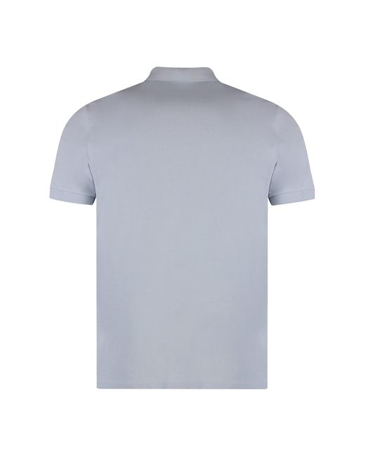 Stone Island Gray Cotton-Piqué Polo Shirt for men