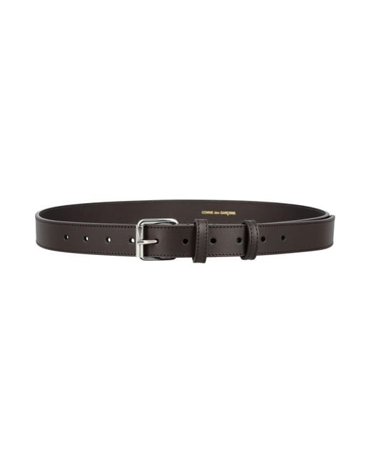 Comme des Garçons Black Leather Buckle Belt