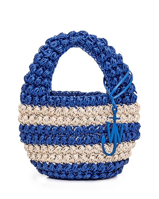 J.W. Anderson Blue Popcorn Basket Bag