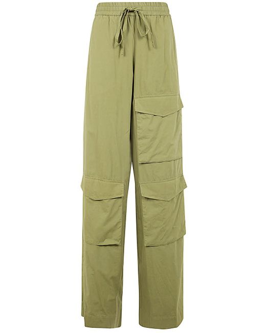 Essentiel Antwerp Green Fopy Cargo Pocket Pants