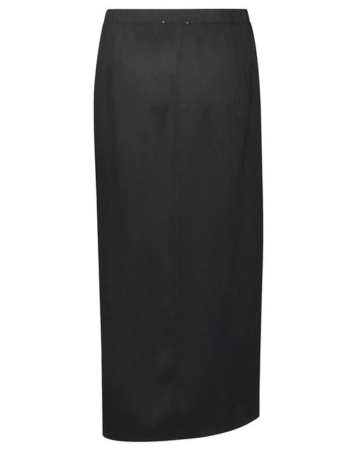 Forte Forte Black Side Slit Elastic Waist Skirt
