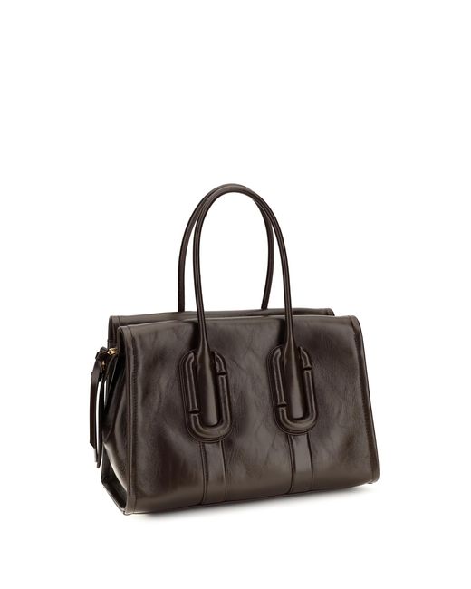 Marc Jacobs Black Leather Handbag Babe City Tote Calf Shoulder Bags