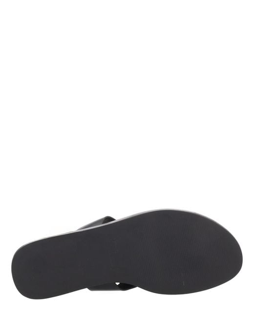 Manebí Gray Leather Sandals Upper: Goat