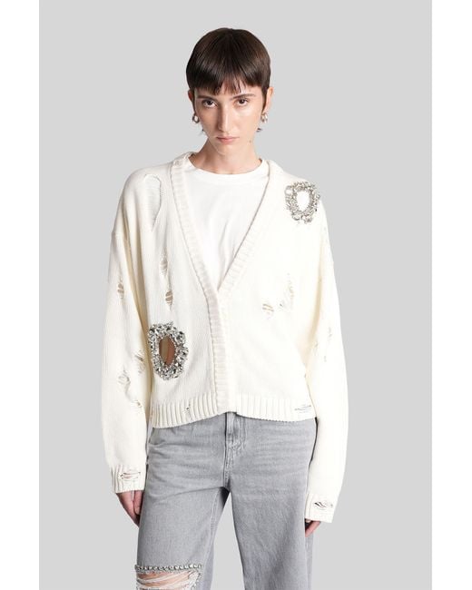 Area White Cardigan