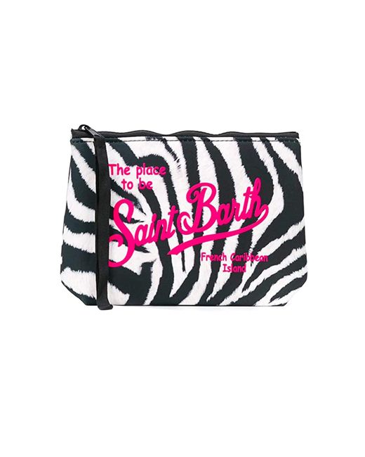 Mc2 Saint Barth Neoprene Pochette Aline Wild Zebra 0125 | Lyst