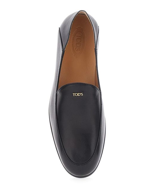 Tod's Black Loafers Leather Sheep
