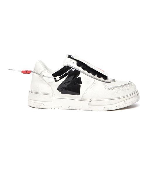 44 Label Group Multicolor White And Black Leather Avril Sneakers for men