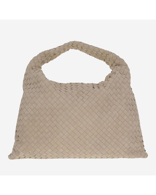 Bottega Veneta Gray Large Hop Bag Pelle Handbags