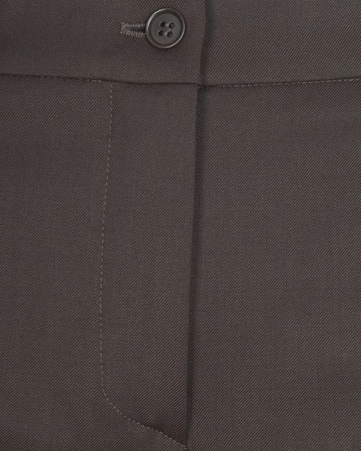 P.A.R.O.S.H. Brown Dark Virgin Wool Trousers