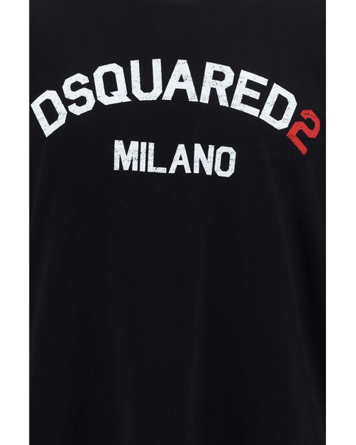 DSquared² Black T-Shirts for men