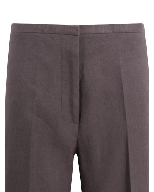 Alberta Ferretti Gray Trousers Fabric