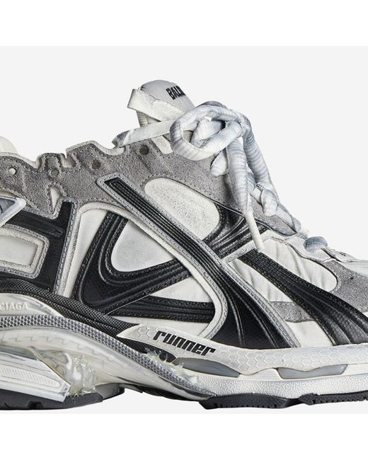 Balenciaga Metallic Sneakers Runner Polyurethane Trainers