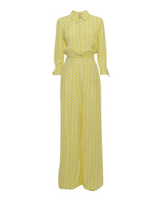 Elisabetta Franchi Yellow Long Dress