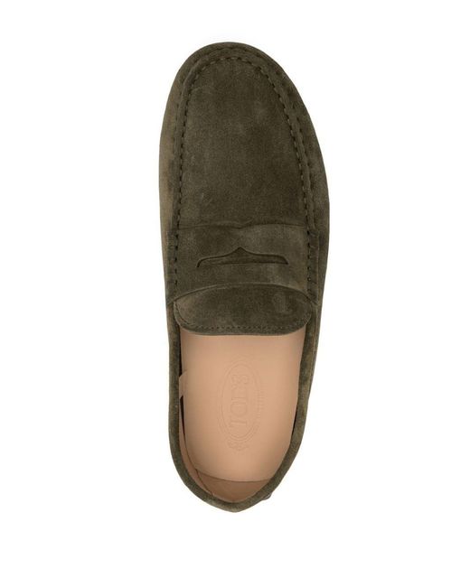Tod's Green Gommino Bubble Driving Shoes for men