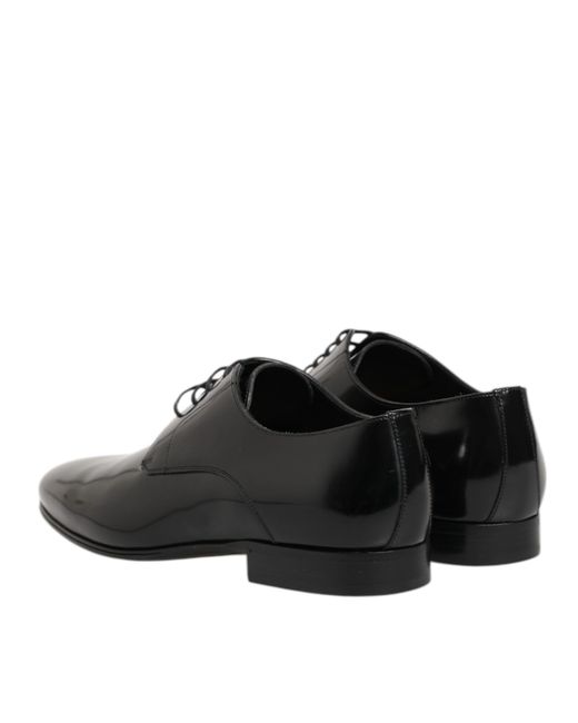 Dolce & Gabbana Black Classic Leather Oxford for men