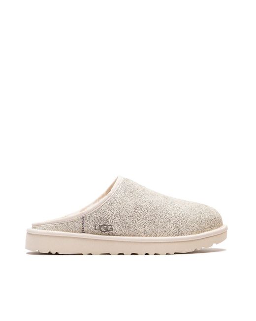 Ugg White Slip-On Crackle Slippers