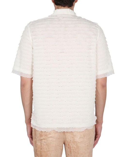 Séfr White Classic Collar Button Down Shirt for men